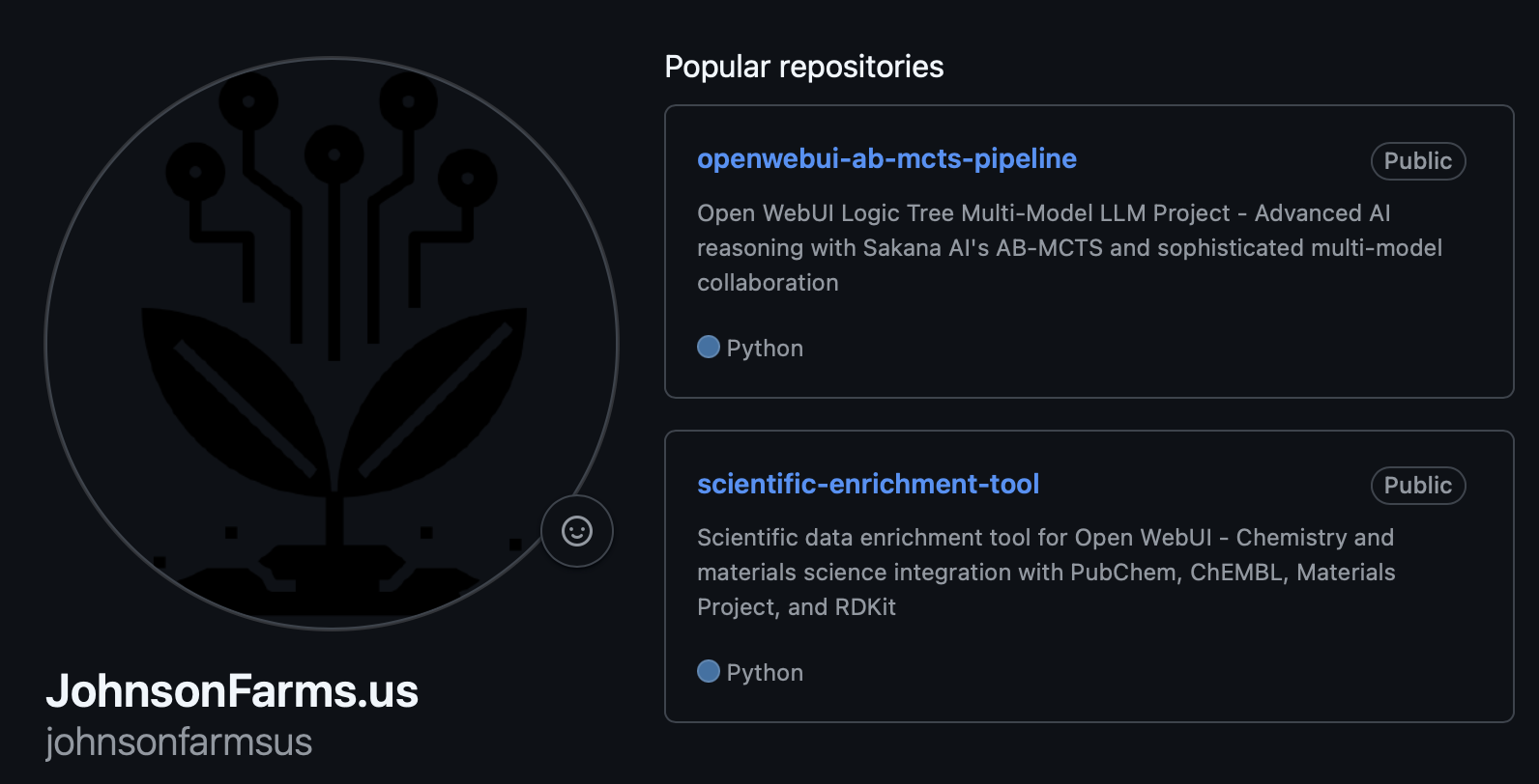 JohnsonFarms GitHub
