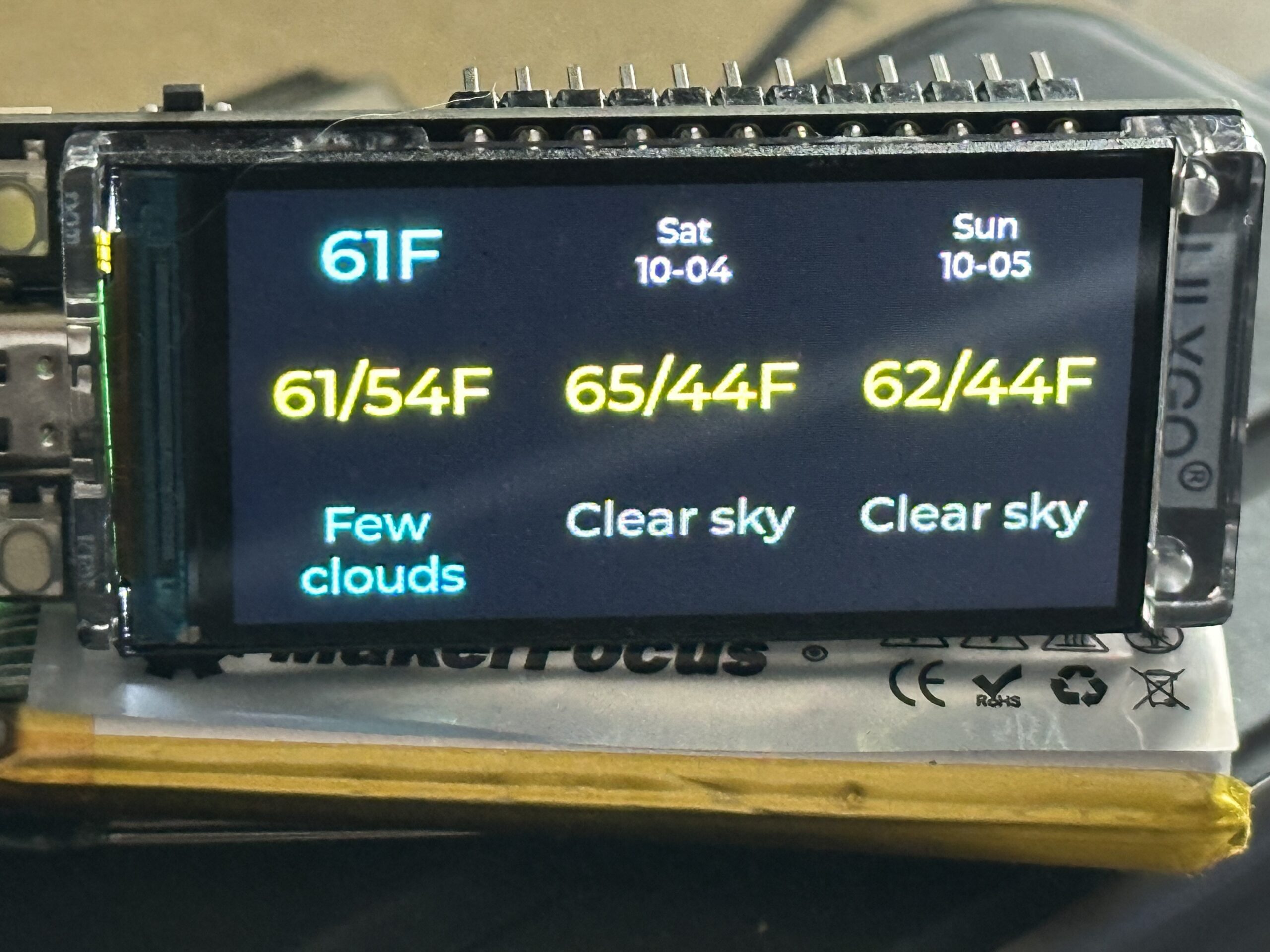 Weather Station with Lilygo T-Display